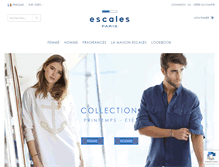 Tablet Screenshot of escales-paris.com